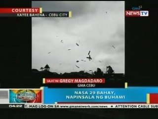 BP: Nasa 29 bahay, napinsala ng buhawi sa Cebu City