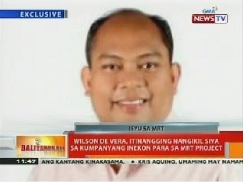 Wilson de Vera, itinangging nangikil siya sa kumpanyang Inekon para sa MRT project