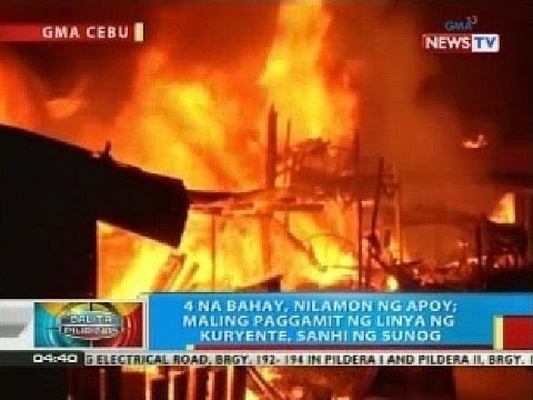 BP: Maling paggamit ng linya ng kuryente, sanhi ng sunog sa Cebu City