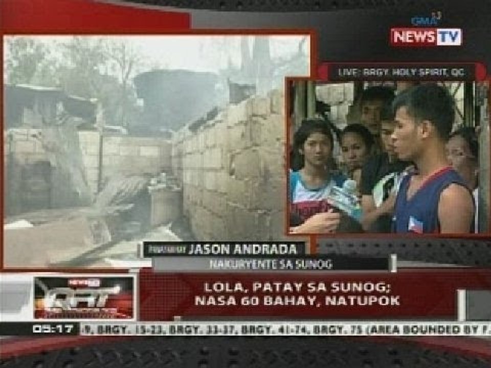 QRT: Lola, patay sa sunog; nasa 60 bahay, natupok