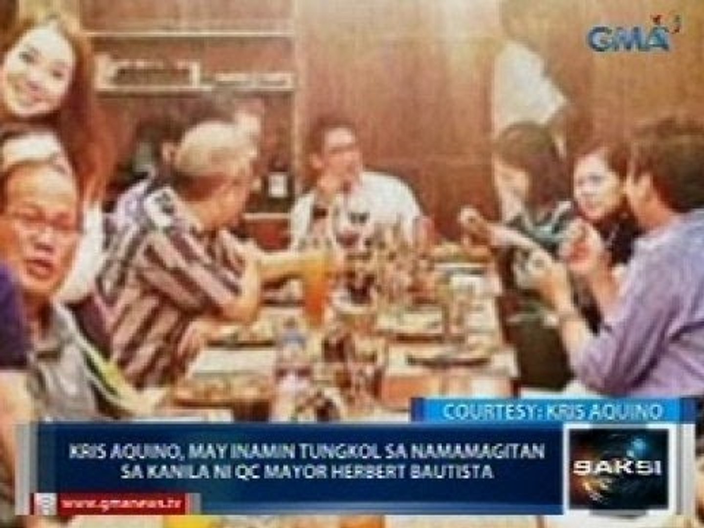 Saksi: Kris Aquino, inaming sila na ni Quezon City Mayor Herbert Bautista
