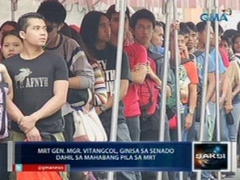 Saksi: MRT GM Vitangcol, ginisa sa Senado dahil sa mahabang pila sa MRT