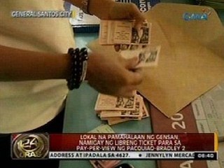 Lokal na pamahalaan ng GenSan, namigay ng libreng ticket para sa pay-per-view ng Pacquiao-Bradley 2