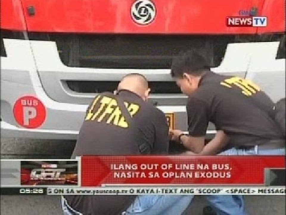QRT: Ilang out of line na bus, nasita sa Oplan Exodus