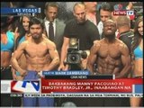 NTVL: Bakbakang Manny Pacquiao at Timothy Bradley, Jr., inaabangan na