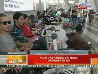 BT: Mga pasahero sa NAIA, dumarami na