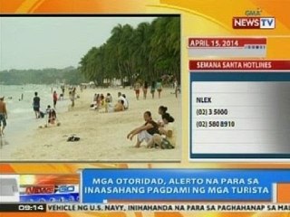 NTG: Mga awtoridad, alerto na para sa inaasahang pagdami ng mga turista sa Boracay