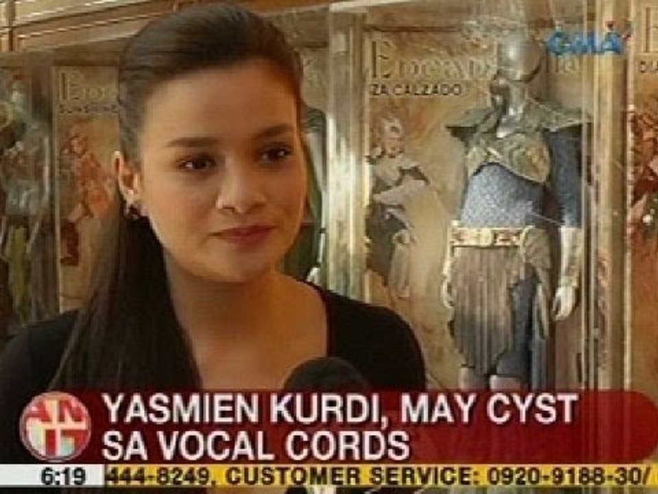 UB: Yasmien Kurdi, may cyst sa vocal cords