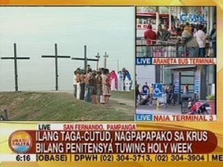 UB: Ilang taga-Cutud, Pampanga, nagpapapako sa krus bilang penitensya tuwing Holy Week