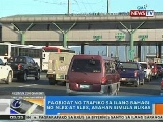 NTG: Pagbigat ng trapiko sa ilang bahagi ng NLEX at SLEX, asahan simula Miyerkules
