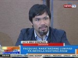 NTG: Manny Pacquiao, nakatakdang lumipad pa-Maynila ngayong araw
