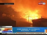 NTG: Hindi bababa sa 500 bahay sa Caloocan City, nasunog; 1 patay