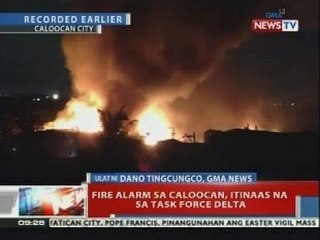 Fire alarm sa Caloocan, itinaas na sa Task Force Delta