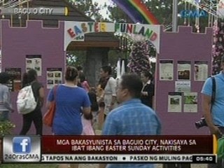 24 Oras: Mga bakasyunista sa Baguio City, nakisaya sa iba't ibang Easter Sunday activities