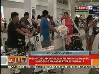 Mga otoridad, inaalalayan ang mga biyahero hanggang makasakay paalis ng NAIA