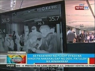 48 pasahero ng Flight EY424 na hindi pa nakakakusap ng DOH, patuloy na hinahanap