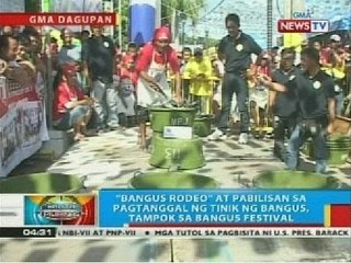 下载视频: Bangus Rodeo at pabilisan sa pagtanggal ng tinik ng bangus, tampok sa Bangus Festival