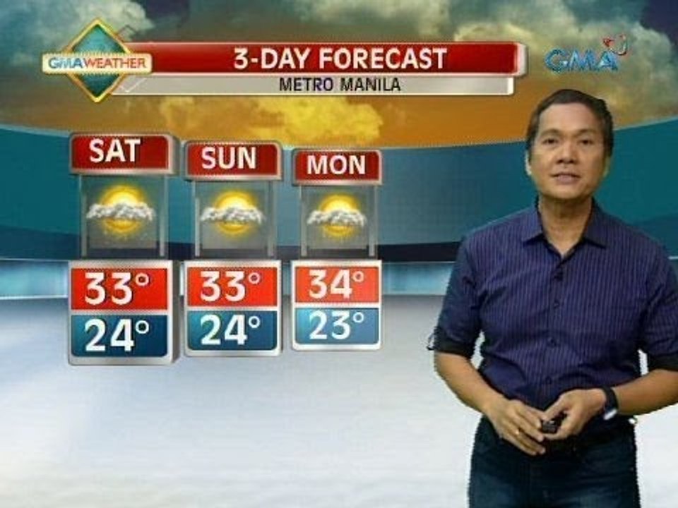 Metro Manila, posibleng ulanin sa weekend at sa Lunes na araw ng pagdating ni U.S. Pres. Obama