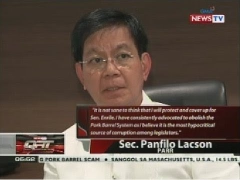 Lacson, itinanggi ang paratang ni Sen. Santiago na pinagtatakpan niya si Enrile kaugnay sa PDAF scam