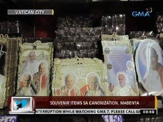24Oras: Souvenir items sa canonization, mabenta