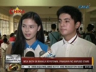 Mga bata sa Manila Boystown, pinasaya ng Kapuso stars