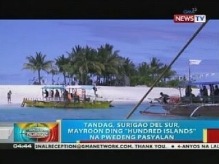 Tandag, Surigao del Sur, meron ding  "hundred islands" na pwedeng pasyalan