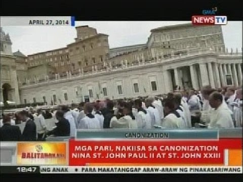 Mga pari, nakiisa sa canonization nina St. John Paul II at St. John XXIII