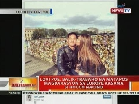 Lovi Poe, balik-trabaho na matapos magbakasyon sa Europe kasama si Rocco Nacino
