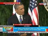 BP: Joint press conference nina U.S Pres. Obama at Pres. Aquino, katatapos lang