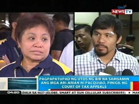 Pagsamsam ng BIR sa mga ari-arian ni Pacquiao, pinigil ng Court of Tax Appeals