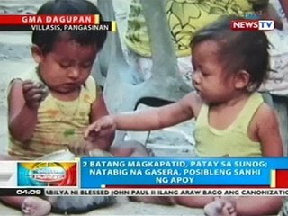 2 batang magkapatid, patay sa sunog sa Villasis, Pangasinan