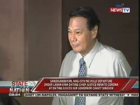 Sandiganbayan, nag-isyu ng hold departure order laban kina ex-CJ Corona at ex-Gov. Singson
