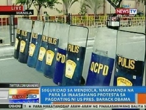 NTG: Seguridad sa Mendiola, nakahanda na para sa inaasahang protesta sa pagdating ni Obama