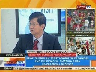 NTG: Prof. Simbulan: Masyadong nakasandal ang PHL sa US para sa external defense