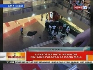 BT: 6-anyos na bata, nahulog sa isang palapag sa isang mall