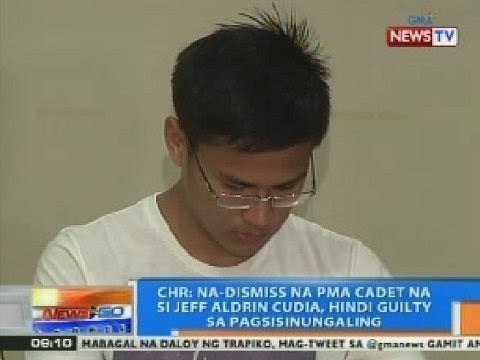 NTG: CHR: Na-dismiss na PMA cadet na si Cudia, 'di guilty sa pagsisinungaling