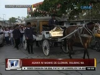 Asawa ni Wowie De Guzman, inilibing na