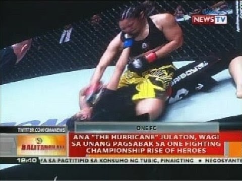 Ana 'The Hurricane' Julaton, wagi sa unang pagsabak sa One Fighting Championship Rise of Heroes