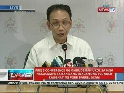 NTVL: Press conference ng Ombudsman kaugnay ng pork barrel scam