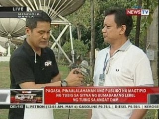 Panayam kay Edgar Dela Cruz patungkol sa pagbaba nang tubig sa Angat dam