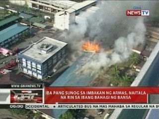 Iba pang sunog sa imbakan ng armas, naitala na rin sa ibang bahagi ng bansa