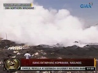 24 Oras: Isang ektaryang koprahan, nasunog
