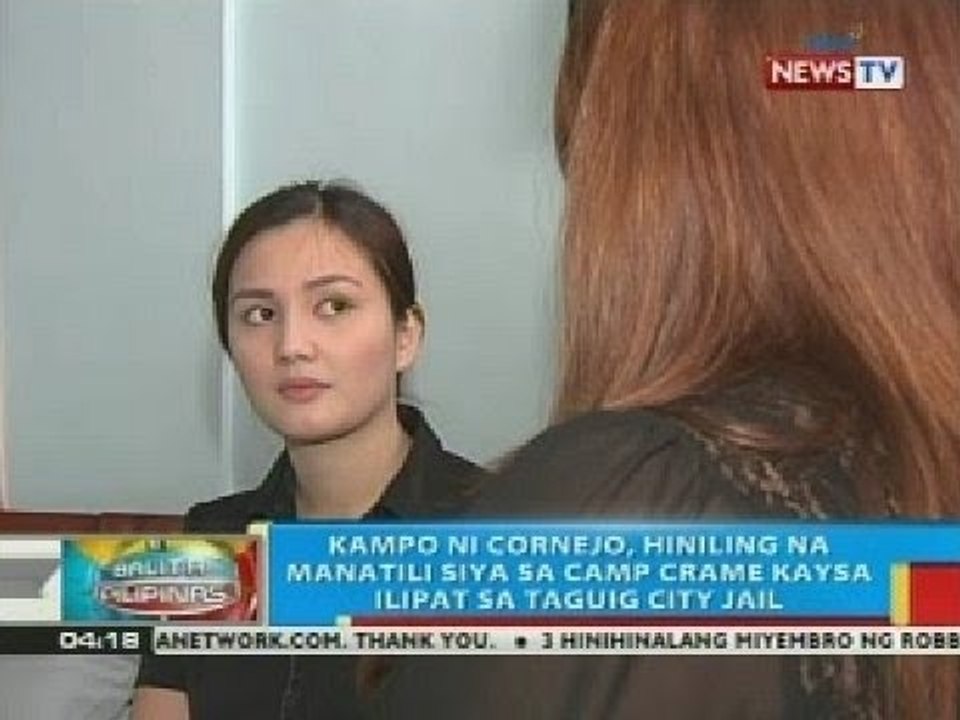 Kampo ni Deniece Cornejo, hiniling na manatili siya sa Camp Crame kaysa ilipat sa Taguig City Jail