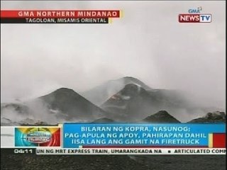 BP: Bilaran ng kopra sa Tagoloan, Misamis Oriental, nasunog