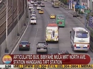 UB: Articulated bus o mga pinagdikit na bus, susubukang ipasada ngayong araw