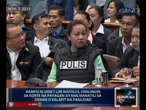 Kampo ni Napoles, hihilingin sa korte na payagan siyang manatili sa OsMak o kalapit na pasilidad