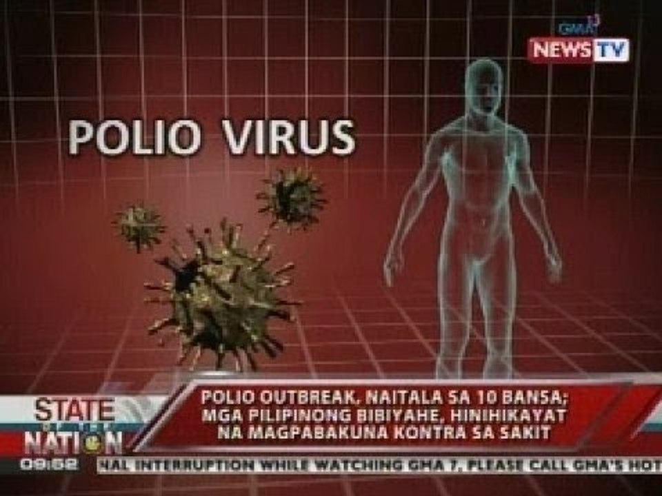SONA: Polio outbreak, naitala sa 10 bansa