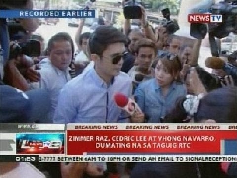NTVL: Zimmer Raz, Cedric Lee at Vhong Navarro, dumating na sa Taguig RTC