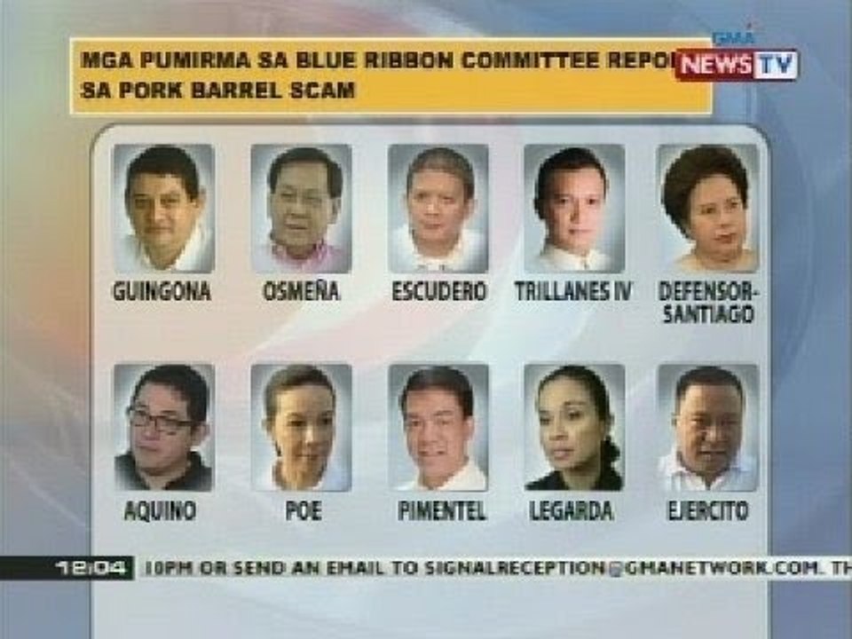 Senate blue ribbon committee report sa PDAF scam, isang pirma na lang ang kailangan para maaprubahan