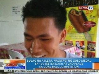 NTG: Bulag na atleta, nagwagi sa Palarong Pambansa 2014